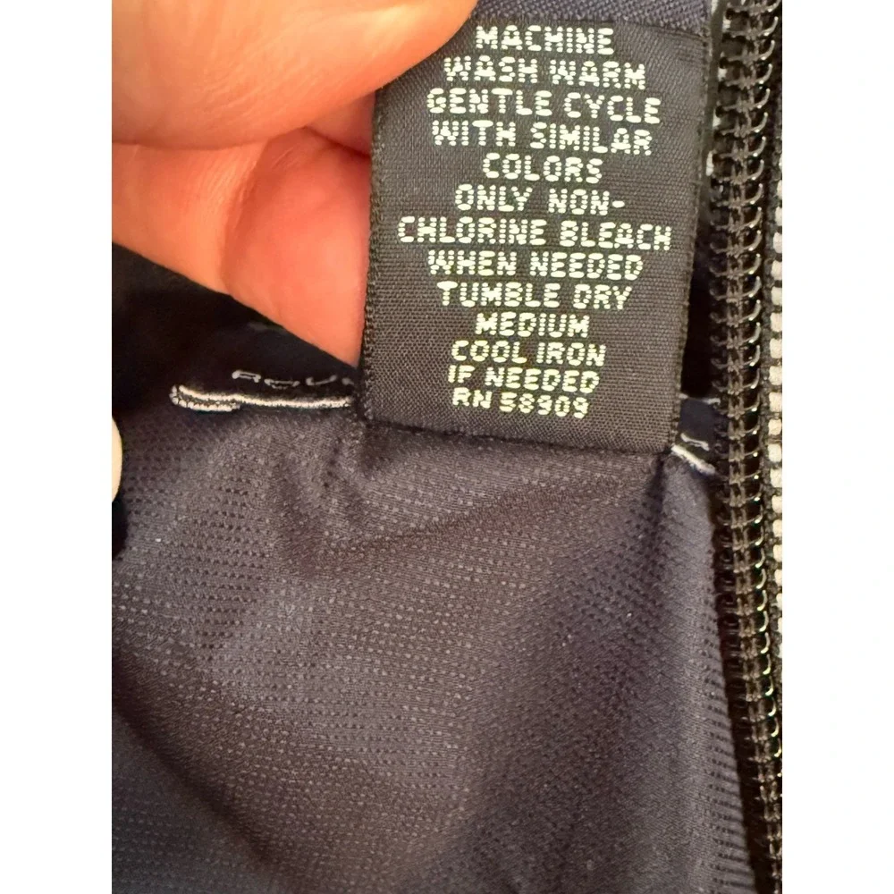 Roundtree & Yorke Sport Mens Jacket Blue Windbreaker‎ Vintage Medium Pockets GUC